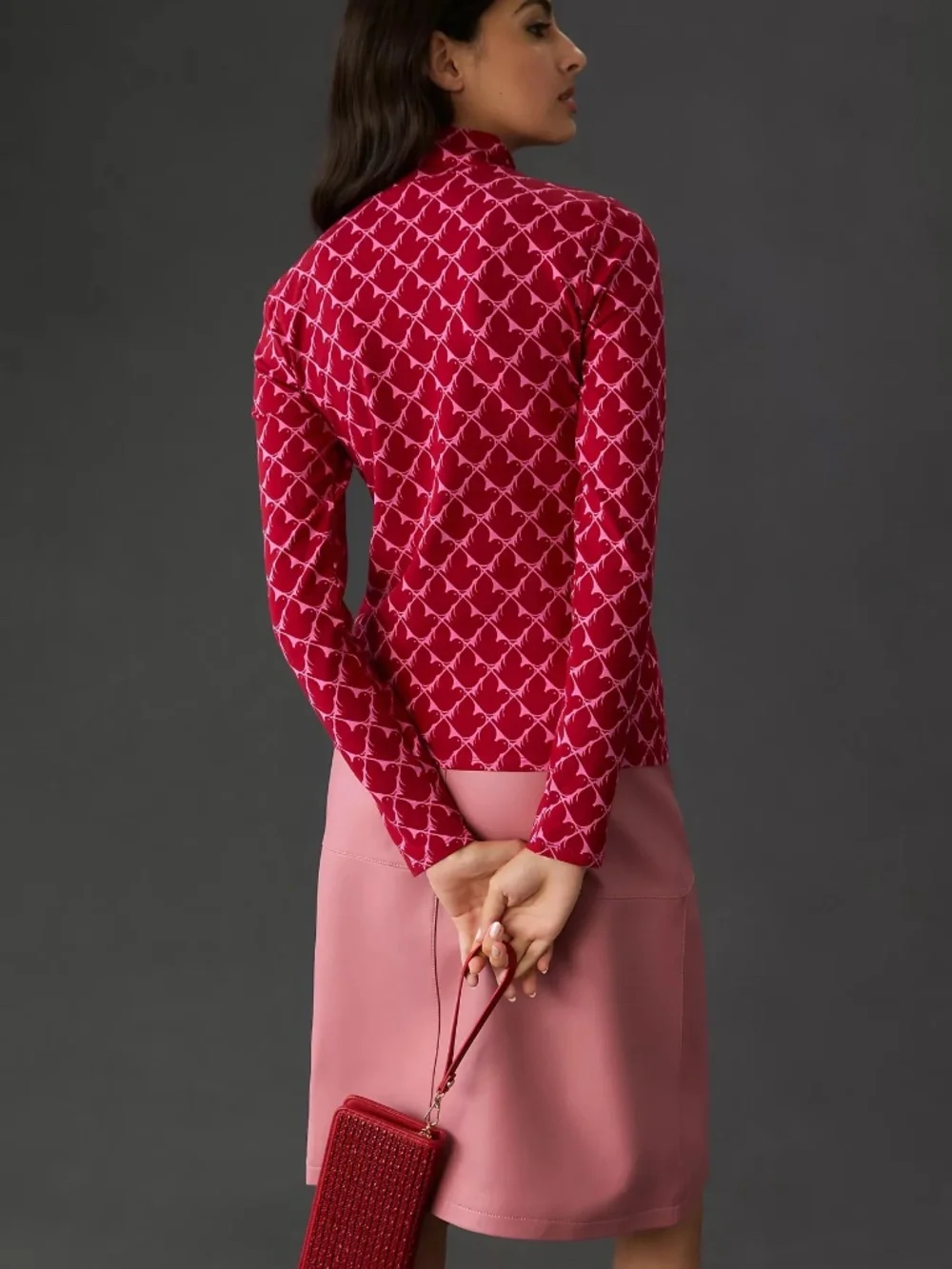 Cecilia Pettersson for Anthropologie Printed Turtleneck Top M